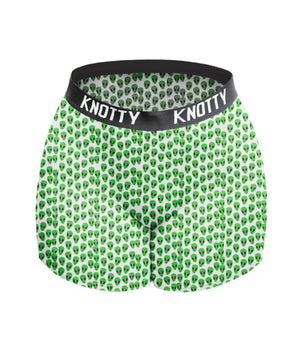 BeChill™ White & Green Aliens Boxer