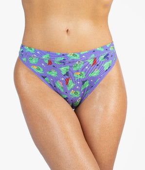 AiraModal™ Frogs In Hats High-Cut Brief