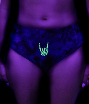 AiraModal™ Rock n' Skull Glowing High-Rise Brief