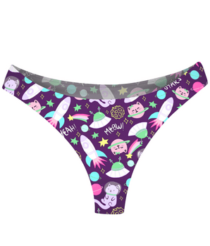 AiraModal™ Space Cats Mid-Rise Thong