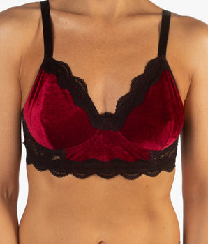 I Vant You Velvet Bra