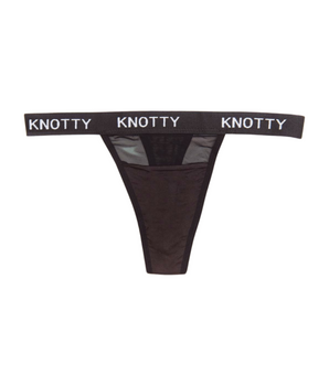 AiraModal™ Knotty Me Black Thong