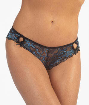 Midnight Bloom Lace Cheeky