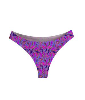 BeChill™ Psychedelic Neons Mid-Rise Thong