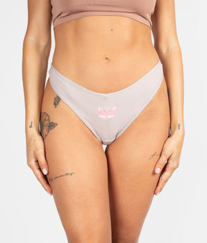 BeChill™ Ribbed Butterfly Embroidered Thong