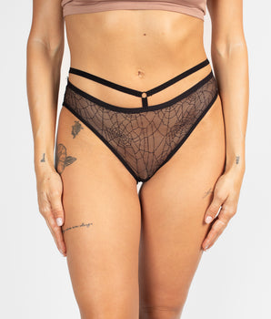 Spider Weave Strappy Brief