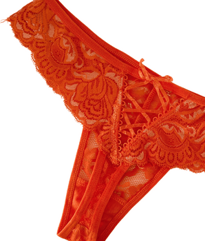 Autumn Lace Floral Thong