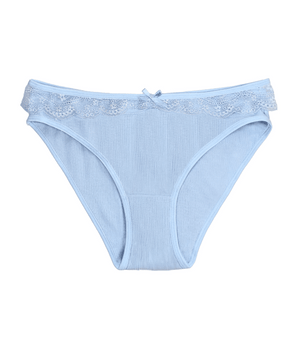 AiraModal™ Strappy Sky-Blue Ribbed Brief